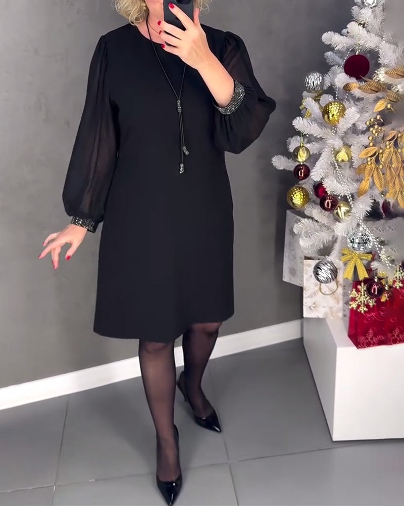 Etuikleid Sexy Rückenfrei Strass