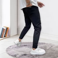 Strækbare Skinny fit Cargobukser med multilommer (Herre)