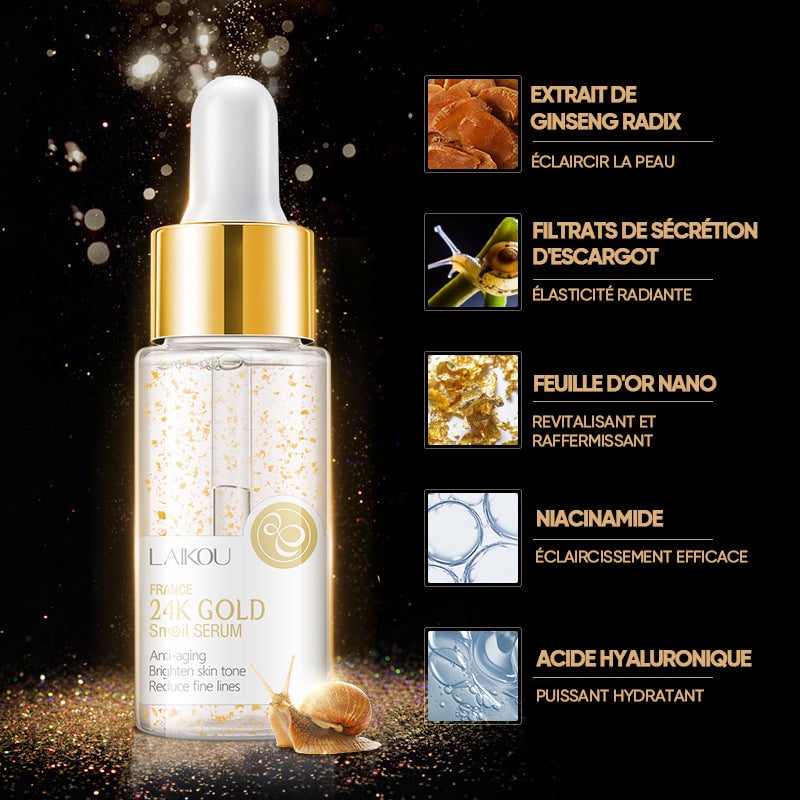 Sérum booster de collagène doré