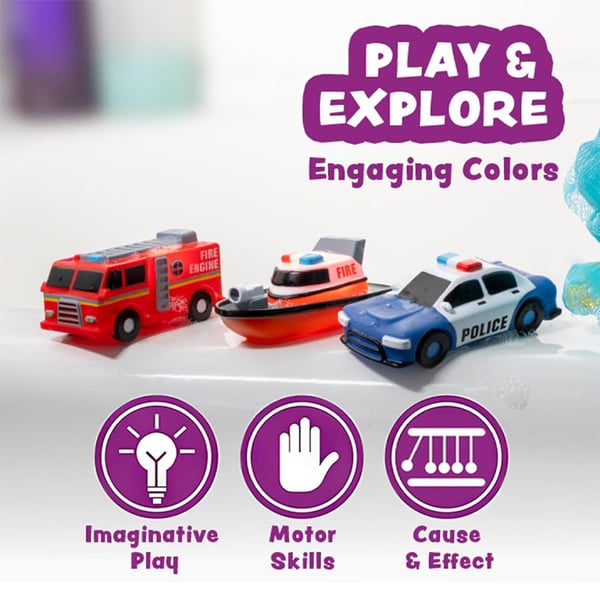 6 Pack Water Activated Flashing Colors Soft Squeezable Sensory Toys