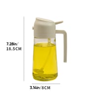 Spruzzatore e dispenser per olio in vetro 2 in 1