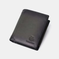 Bifold-Geldbörse aus Leder für Herren mit Anti-Diebstahl-RFID-Blockierung
