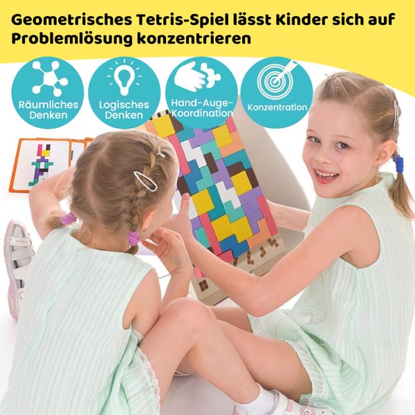Holz-Stapel-Puzzle-Set