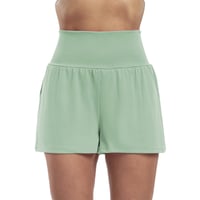 Hochtaillierte Sportshorts mit Fake-Zweiteilung