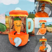 🥕Carrot Juicer Plush Toy – The Cutest Stress Reliever! 🧸✨