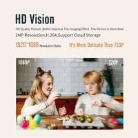 360 Degree Motion Tracking Color Night Vision Security Camera