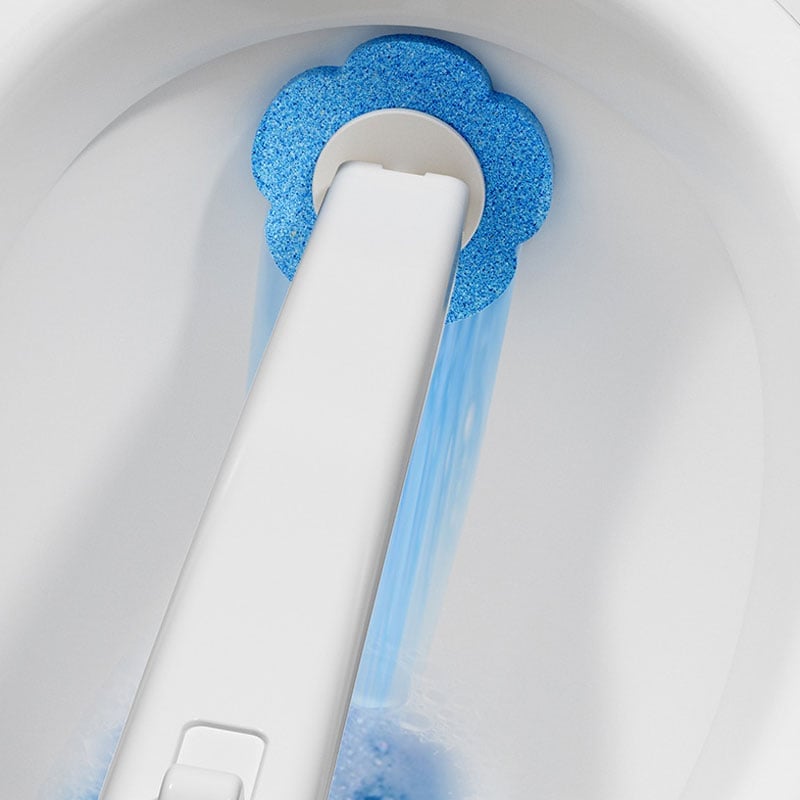 Einweg-Toilettenbürstenset mit austauschbaren Bürstenköpfen