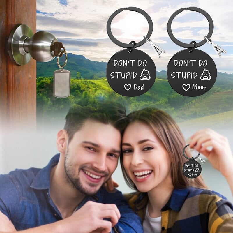 SANK® Don't Do Stupid Things Keychain(Black)