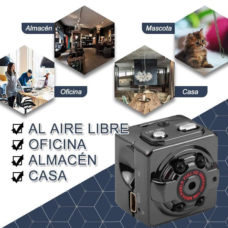 Mini cámara al cuerpo de 1080P y 12 millones de píxeles
