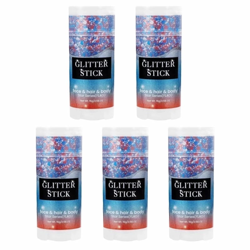 Patriotic Glitter Stick – Red, White & Blue for Hair & Body