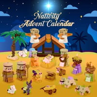 2025 Nativity Advent Calendar – 24-Day Building Block Set Christmas Countdown Gift