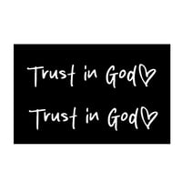 Trust in God Car Rearview Mirror Sticker