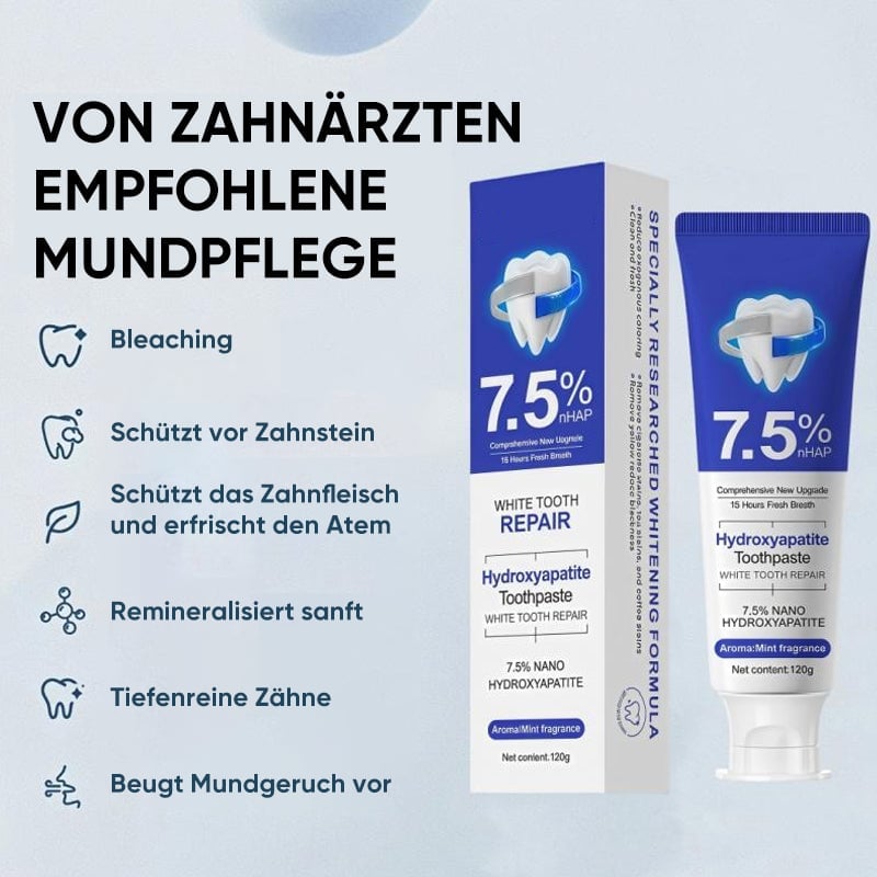 7,5 % Nano-Hydroxylapatit-Zahnpasta