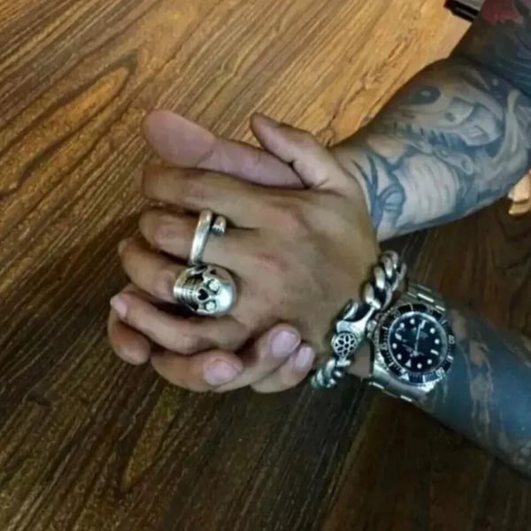 Vintage Sakura Motorcycle Bracelet