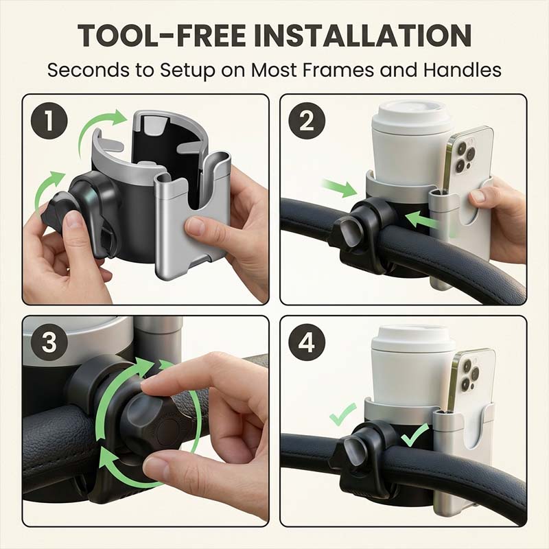 2-in-1 Baby Stroller Cup Holder
