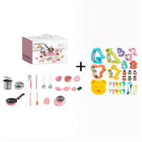 Children's Real Cooking Mini Kitchen Toys - 22 PCS Set