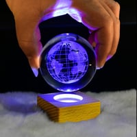 3D Galaxy Crystal Ball Nightlight Decorlamp(without astronauts)