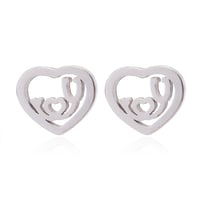 ECG Shaped Stud Earrings
