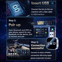 Sakerplus Wireless CarPlay Android Auto Adapter
