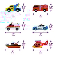 6 Pack Water Activated Flashing Colors Soft Squeezable Sensory Toys