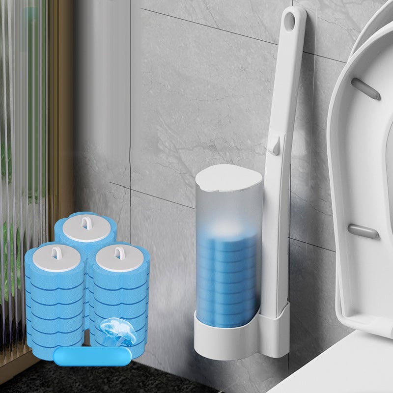1*Toilet brush+18PCS Brush head -OCEAN