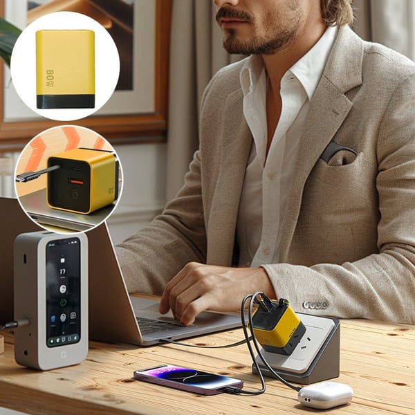 Fast Charger with Retractable Cable