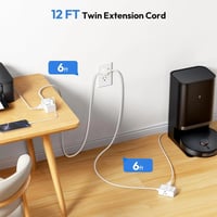 Aless™ 6-in-1 Twin Extension Cord Power Strip
