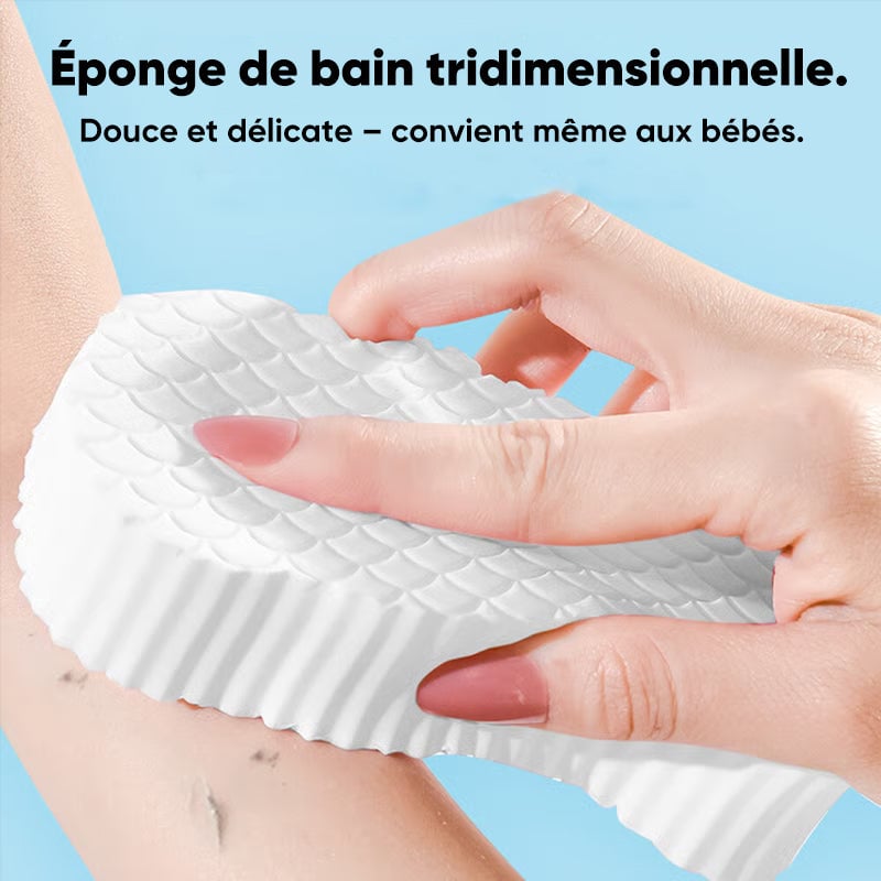 Éponge exfoliante magique pour le bain