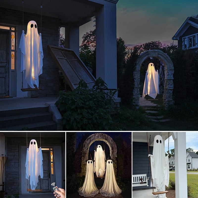 Halloween Dekoration Geister Anhänger Leuchtender Anhänger