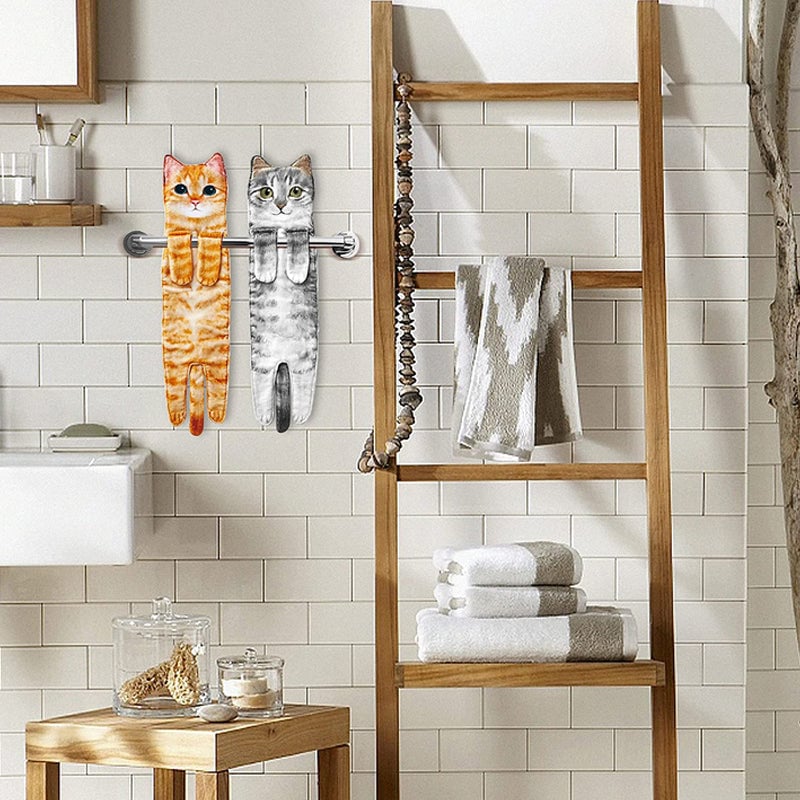 Cute Cat Hand Towel