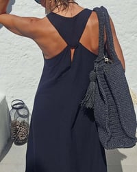 U-Neck Sleeveless Loose Full Skirt Dress