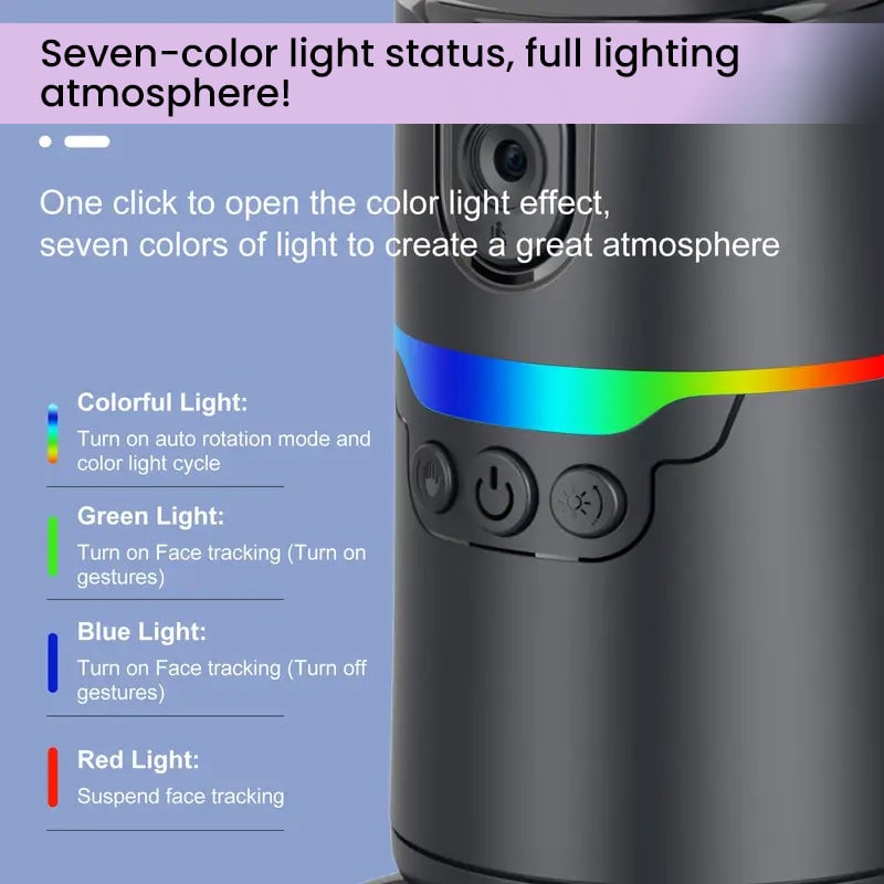 360° Rotatable Intelligent Automatic Pan-Tilt Stabilizer