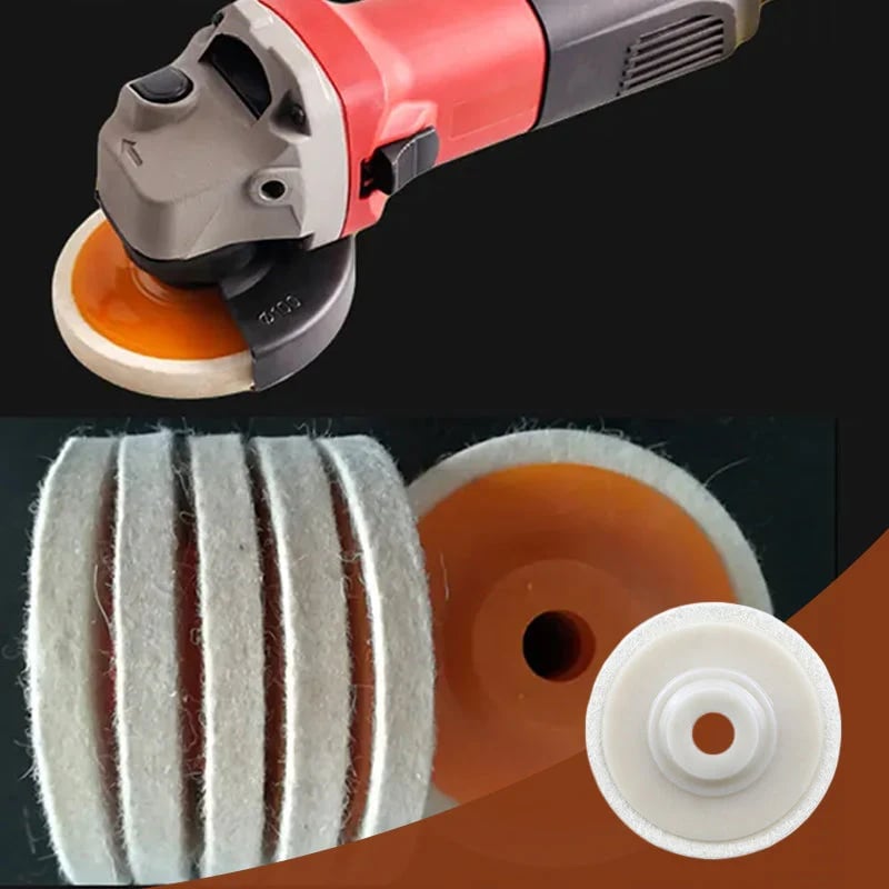 Sakerplus Wool Felt Polishing Wheel Disc