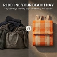 2-in-1 Convertible Beach Towel Bag
