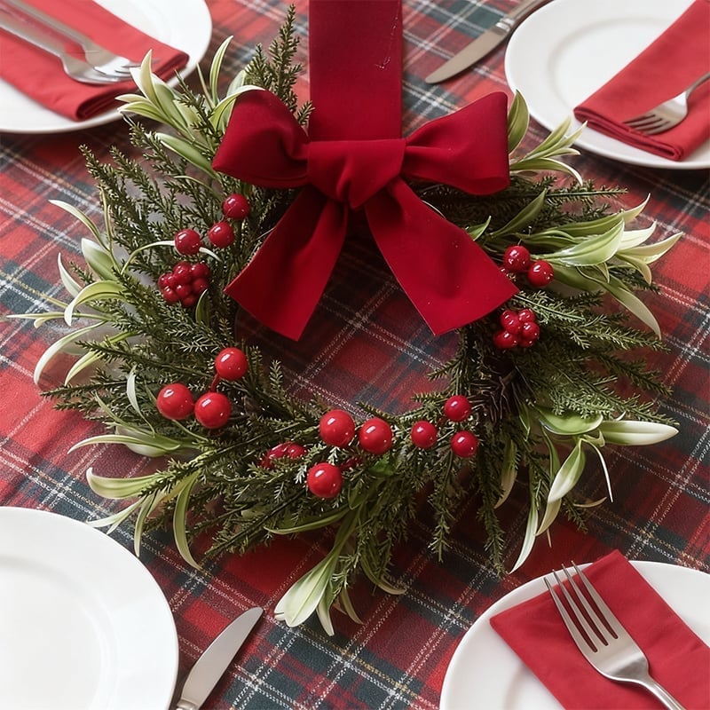 Mini-Weihnachtskranz-Dekoration