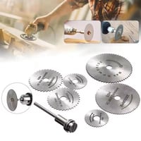 Set van 6 stuks metalen HSS-cirkelzaagbladen