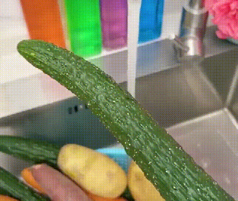 REINIGUNGSBÜRSTE FÜR OBST UND GEMÜSE