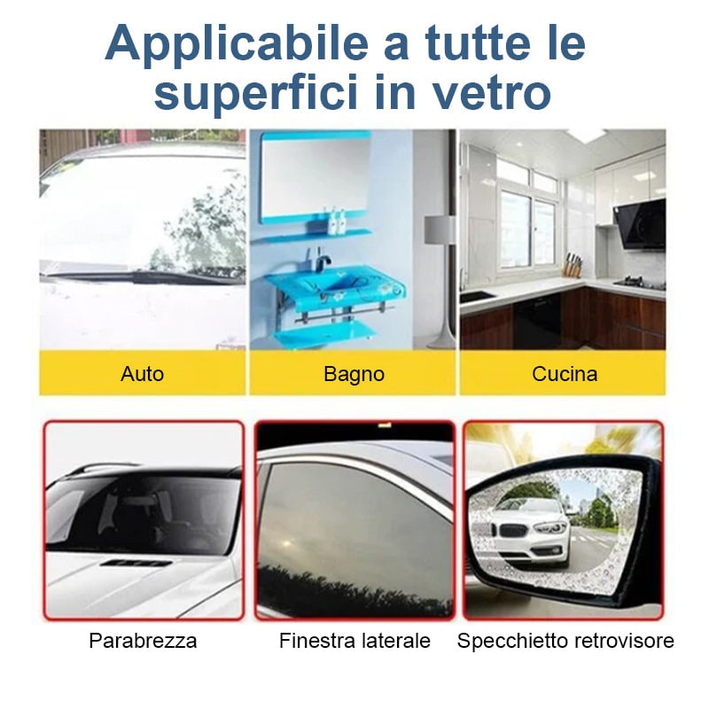 Dispositivo per la rimozione della pellicola di olio di vetro