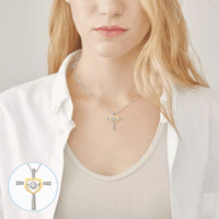 To My Soulmate Cross and Heart Necklace
