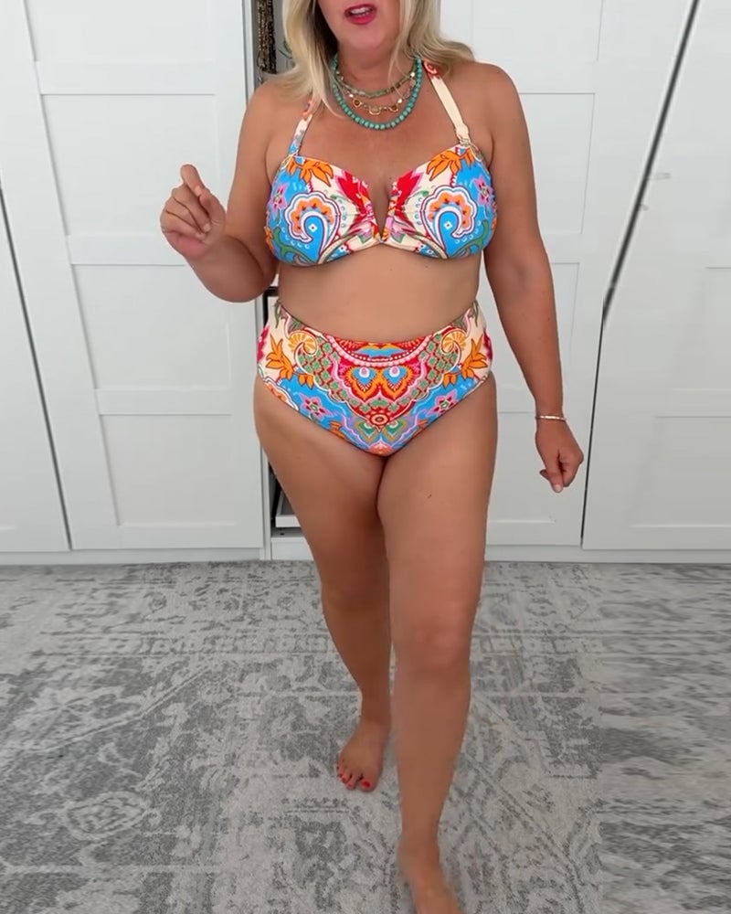 Three-Piece Holiday Swimsuit