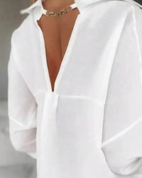 100% Cotton Hollow-Out V-Back Fashion Dress