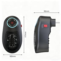 Quick-Heat Mini Wall-Mounted Electric Heater