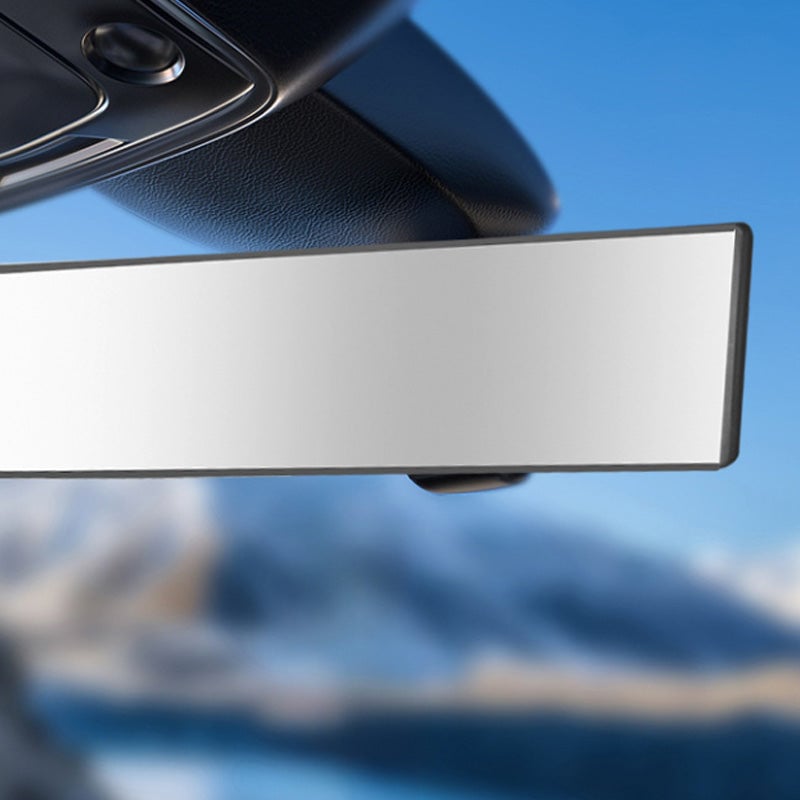 Wide-Angle Curved Rearview Mirror for Car Interior