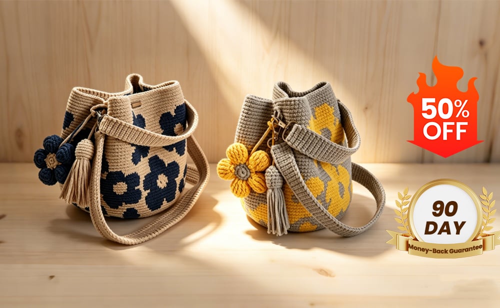 Crochet Flower Tote