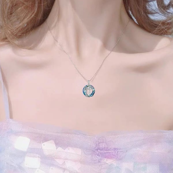 Levensboom kristallen hanger ketting