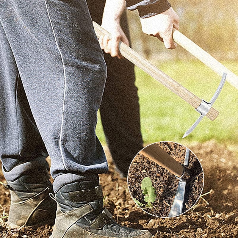 Dubbelhuvad hacka i rostfritt stål