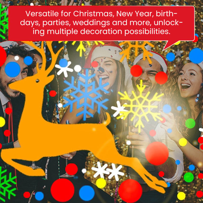 Weihnachts-Projektionslampe mit Motiven
