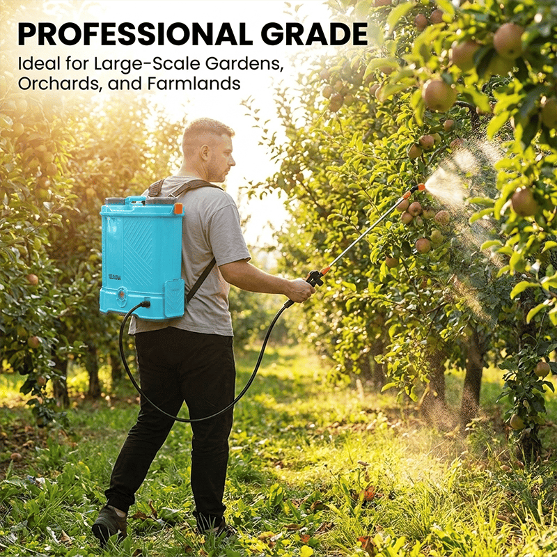 Sakerplus® Cordless Adjustable Pressure Backpack Sprayer
