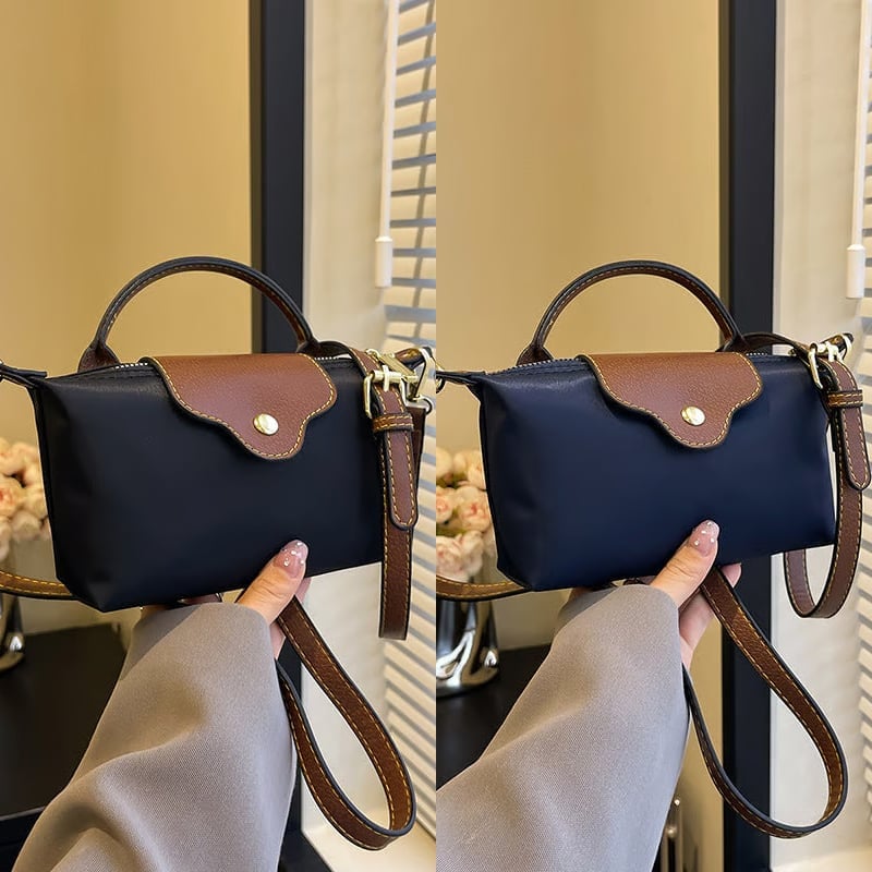 Modische Mini-Umhängetasche im Colorblock-Design für Damen
