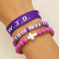 Clay Cross Card Bracelet Set
